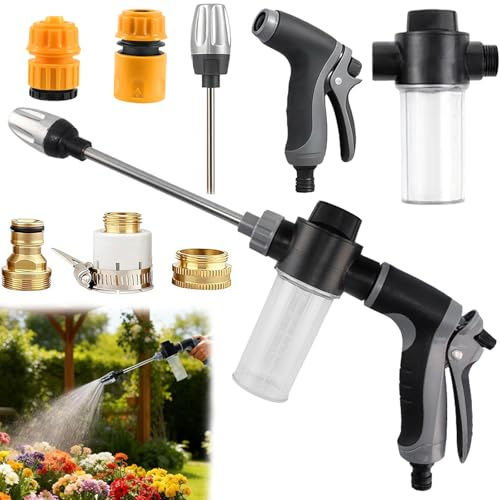 Power Jet Hochdruckpistole, Hochdruckpistole für Gartenschlauch, Hochdruck Power Wasserpistole, TurboWasher für Gartenschlauch, 2026 Neu Powerjet Hochdruck-pistole Garten-schlauch/Spritze/Aufsatz