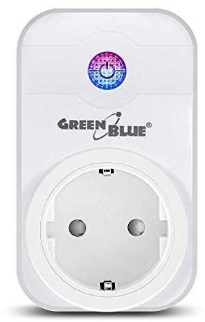 GreenBlue GB155G Ferngesteuerte Intelligente Steckdose Android iOS Alexa Google Home Timer Wi-Fi max 2300W 8 Programme