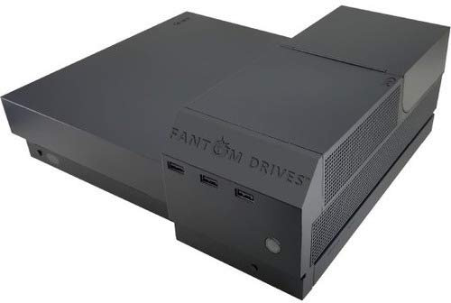 FD 4TB Xbox One X Hard Drive - XSTOR - Easy Attach Design for Seamless Look with 3 USB Ports - (XOXA4000) by Fantom Drives, Black