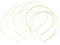 Fenteer 10 teilig aus aus Haarreifen Haarband Stirnband Kopfband Keine Zähne DIY Haarschmuck für und Damen, Gold
