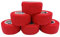 PintoMed Selbstklebender Finger Verband, Gedehnt – 6 x Rot - 2,5cm x 4,5m - Kohäsive Bandagen Rollen, Haftbandage, Fixierbinde selbsthaftend, Sport Tape, Handgelenk, Bein, Arm, Vet Wrap