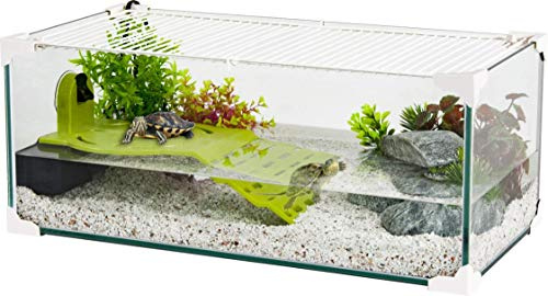 Zolux Acquario Tartaruga-AQUATERRARIUM per Tartaruga d'acqua 60 CM