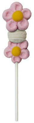 MINI SPIEDINI MARSHMALLOWS MARGHERITA ROSA 12PZ.