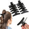 mollettoni capelli donna,12 pezzi mollettoni capelli,Black Butterfly Holding Hair Clip Sezione Di Capelli Artiglio Morsetti Strumento Di Parrucchiere