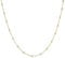 MATERIA Damen Halskette Gold Kugelkette - 925 Silber Damenkette Goldkette vergoldet lang mit Kugeln in Box K104-60 cm
