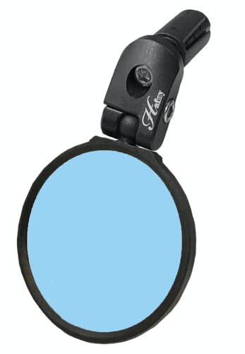 Hafny Lenkerenden-Fahrradspiegel, HD, strahlbeständig, Glasspiegel, HF-MR090, HF-M951-FR03, HF-M952-FR03 (blendfreies blaues Glas, 68 mm)