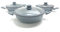CasseseShop Tris Tegami Pentole con 2 Manici Bavaria (Grigio)
