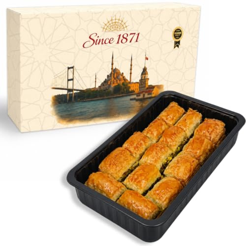 Gulluoglu's famous Pistchio Baklava (secret recipe since 1871) (14 pcs 1.1 lb)