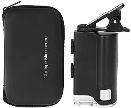 Taschenmikroskop Digitales Mikroskop Mikrolinsenclip Mikroskop Lupe Tragbare Vergrößerungskamera Handlupe 60 100X zum Beobachten von Telefonen