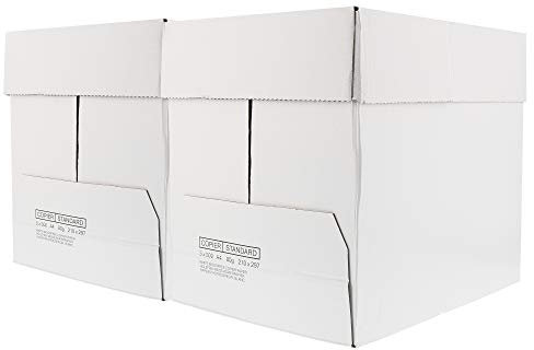 ohmtronixx Druckerpapier Kopierpapier DIN A4, 80g Papier holzfrei weiß, 2 Kartons mit jeweils 5 Packungen, 500 Blatt pro Packung