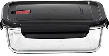 Ritzenhoff & Breker Vorratsdose Cucina mit 4-Clip-Deckel, aus Glas, Rechteckig, 1,0 l