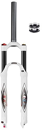 aiNPCde 26 27.5 29 in MTB Air Front Fork Suspension, Ultralight Alloy Damping Adjustment Disc Brake XC Mountain Bike Forks for 1.5-2.45 Tires (Color : Straight Manual lock out, Size : 26 inch)