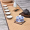 FUDANLI Tischläufer Original Teematten Aus Bambus Japanischer Stil, Abwischbare Platzdeckchen/Kaffeeuntersetzer mit Stoffbordüre, Teehaus-Tischläufer (Size : 40x150cm/15.7x59in)