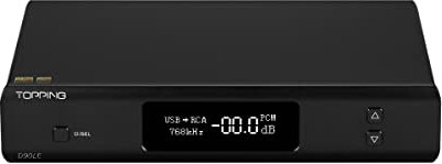 Topping D90LE Full Balanced HiFi DAC Bluetooth 5.0 LDAC DSD512 PCM768kHz Préamplificateur ES9038PRO Décodeur audio pour profiter de la musique Noir