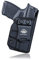Gun Holster, Hellcat Holster IWB Kydex Holster Custom Fit: Springfield Armory Hellcat Pistol - Innen Bund verdeckt tragen - ADJ. Cant Retention - Mag-Button abdecken - Holster Tasche (Black, Right)