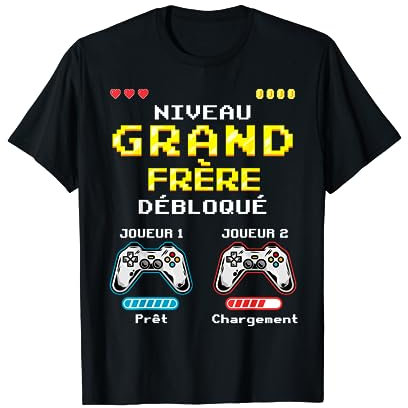 Niveau Grand Frére Débloqué Gamer, Bientôt Futur Grand Frere T-Shirt
