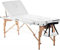 QUIRUMED Table de Massage Grossesse Pliable, 194 x 70 cm, Blanc, Bois, Simili-Cuir, Trou pour barrière, Trou du Visage, tête Amovible, jusqu'à 150 kg