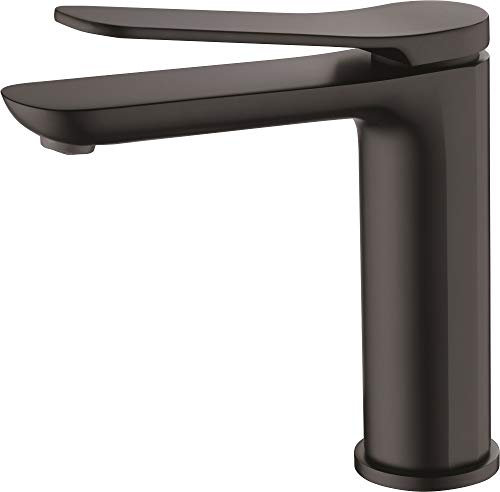 Mice - Grifo monomando de lavabo, Grifería de baño con caño corto Color Negro Mate BDR031-1NG
