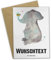 Mr. & Mrs. Panda Personalisierte Grußkarte Elefant Biene - Personalisierte Geschenke, Personalisierte Karte, Personalisierte Geburtstagskarte,