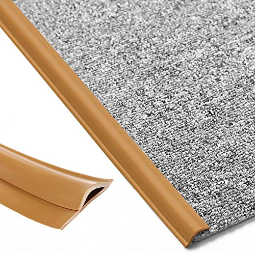 Boden-Übergangsstreifen Teppich zu Fliese, Flexibler PVC-Teppich-Randstreifen, rot, grau, braun, dunkelgrau, Kantenversiegelung, Formleisten, Fußmatte, Fußmatte, Wickelkante (Color: D, Size: