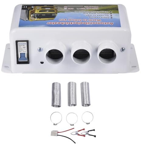 Auto-Heizung, Auto-Entfroster, 12 V, kompakte Auto-Heizung, 3 Löcher, 500–1000 W, Winter, schnelle Heizung, Frostentfernung, geräuscharm, 3-Loch-Autoheizung, tragbare Heizungen