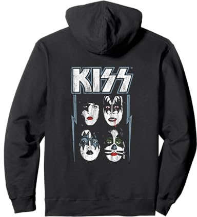 Kiss Hard Rock Music Band Made For Lovin' You by Rock Off Pullover Hoodie