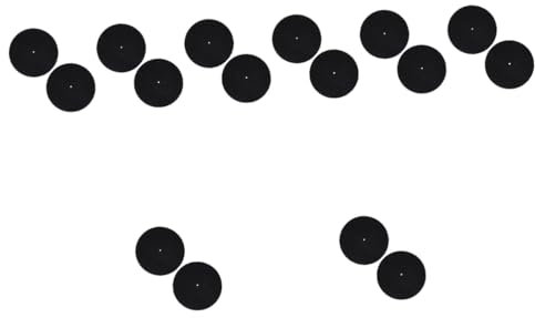 OSALADI 16 STK Schallplattenmatte Für Plattenspieler Disc-pad Alben Auf Vinyl Aufzeichnungsblock Platte Matte Dj-filzmatte Zubehör Für Plattenspieler 27c Lautsprecher Haushalt Gefühlt
