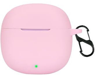 TIMEYUE Case for Honor Earbuds X6, [Shockproof] Soft Silicone Full-Body Protection Case with D Shape Clip, Compatible with Honor Earbuds X6 [Anti-fingerprint]-Pink