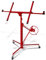 Hebitod XXL-Plattenheber Plattenlift, Klappbar plattenheber trockenbau, Höhenverstellbar 140-350 cm Arbeitshöhe, Lastarme bis zu 290 cm, Tragfähigkeit bis 68 kg, Set rigips plattenheber,Rot