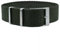 WB Original Premium Perlon-Uhrenarmband | Olivgrün - 20 mm - Schließe: Silber Gebürstet | Nylon, Perlon | Ersatz-Armband
