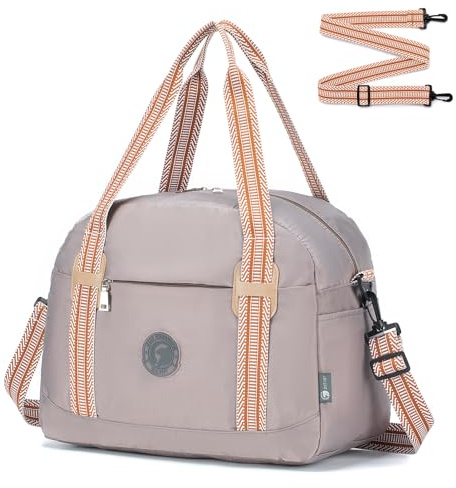 BAGZY Reisetasche Handgepäck Wizzair 40x30x20, 25L Weekender Sporttasche Taschen Koffer Tasche Wasserdicht Nylon Umhängetasche Kabine Handtaschen Hospital Bag,Khaki