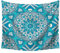 Wycian Wandtücher Boho Wandvorhang Blau Blume Mikrofaser Wandtücher Outdoor Wandteppich Quadratisch Upgrade Vertikale Ausrichtung 150X100cm （Breite x Höhe）
