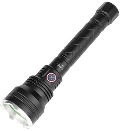 PNI Adventure F410 Aluminium Taschenlampe mit 10W LED, 700 Lumen, bis zu 250m, IP44, USB Typ C, 3000mAh Akkus enthalten, 55 X 32 X 235