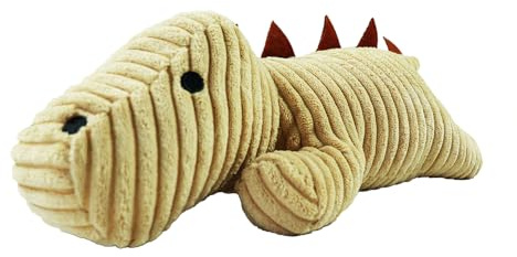Door Draft Stop-Cute Dinosaurs Weighted Door Stopper for Home and Office Decoration (Cream Yellow)