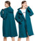 LAMA Regenmantel Wasserdicht Regenponcho Unisex Regenjacke Atmungsaktiv Regencape Regenschutzbekleidung Raincoat für Herren Damen Fahrrad Wandern Camping Reisen, Meeresblau, M