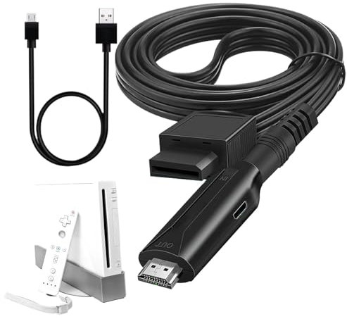 Generisch Spielekonsolen-Konverter, HD-Spielekonsolen-Adapter - High-Definition-1080P-TV-Display-Adapter,1M schwarzer LCD-Monitor-Adapter, benutzerfreundlicher Projektor-Konverter für HDTVs