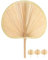 PartyKindom ventaglio di tife Ventilatore Portatile Banca Favore Gadget Ventilatore da Mano Ventaglio da Barbecue ventaglio del Festival ventaglio di Tifa Vecchio Stile Foglia di Banana Beige