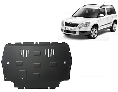 Scut Protection Stahl Unterfahrschutz für Motor und Getriebe kompatibel mit Skoda Yeti (2009-2012) Scut Protection