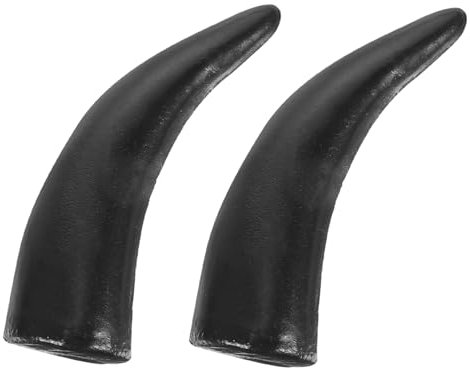 TOPPERFUN 1 Paar Imitationshörner für Diy Bull Horns Haarreif für Halloween Partys Karneval Cosplay Fotografie