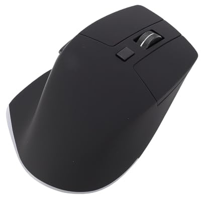Asixxsix Ergonomische Drahtlose Maus, 6 RGB -Lichteffekte BT1 BT2 2,4G 800 1200 1600 DPI USB C. Ergonomische Vertikale Maus, Wiederaufladbare für Laptop -Desktop