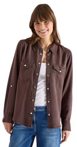 Cecil Damen Bluse mit Hemdkragen und Turn-Up