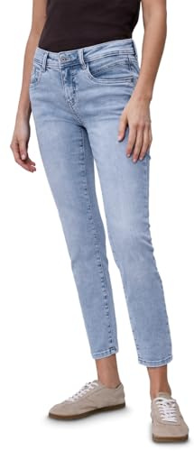 Street One Damen Mid Waist Slim Leg Jeans im Slim Fit 3817540