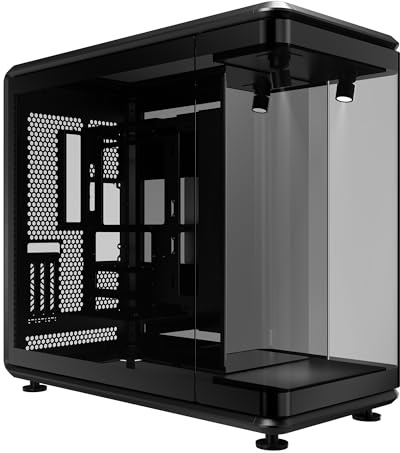 Cooler Master MasterFrame 360 Panorama ATX PC Case Panorama Open-Frame - 3 Side Panoramic Tempered Glass, 430mm MAX GPU, 360mm Radiator Support, PCIe 5.0, Supports Fans
