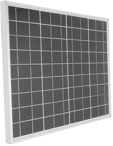 SUNGOOYUE Chargeur de Batterie Solaire 60 A, Panneau Solaire Monocristallin 12 V 24 V avec Contrôleur Résistant à L'eau, pour Voiture, Bateau, Camping-car, Camion, Moto, Camping