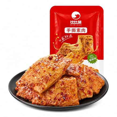 Würziger getrockneter Tofu, Latiao, 8 g × 30 Stück, chinesischer Snack aus handgezogenen Streifen, einzeln verpackt, scharf & Barbecue Geschmack, herzhafter Snack für Büro, Reise und Freizeit