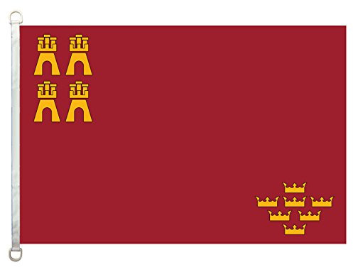 HomeKing Region of Murcia Banderas Banner 100% poliéster, 110 g/m²