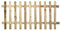 Forest Garden 6ft x 3ft (1.83m x 0.9m) Pressure Treated Ultima Pale Picket Fence Panel - Pack of 3