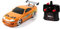 Jada Toys Fast & Furious RC Auto Brian's Toyota Supra, ferngesteuertes Auto mit 2-Kanal Funksteuerung, Turbofunktion, fährt vorwärts-rückwärts, links-rechts, Maßstab 1:24, ab 6 Jahren, orange, 253203021