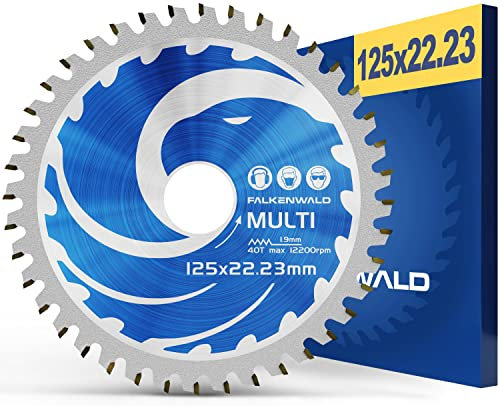 FALKENWALD ® Lame de scie circulaire (MULTI - COUPE FINE, Ø 125x22,23 mm)
