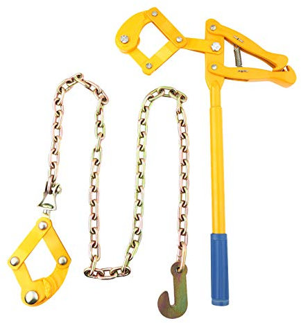 Greensen Farm Fence Strainer Heavy Duty Fencing Repair Wire Pulling Tool Tensioner Chain Carbon Steel Strainer Mesh Colander Fence Repair Wire for Pulling Tool 1.2m Chain Tensioner Maximum Load 800KG